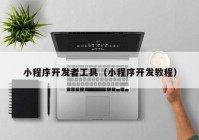 小程序开发者工具（小程序开发教程）