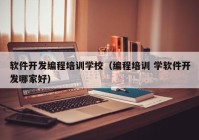软件开发编程培训学校（编程培训 学软件开发哪家好）
